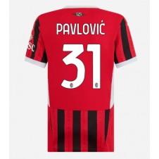 AC Milan Strahinja Pavlovic #31 Hemmatröja Dam 2024-25 Korta ärmar